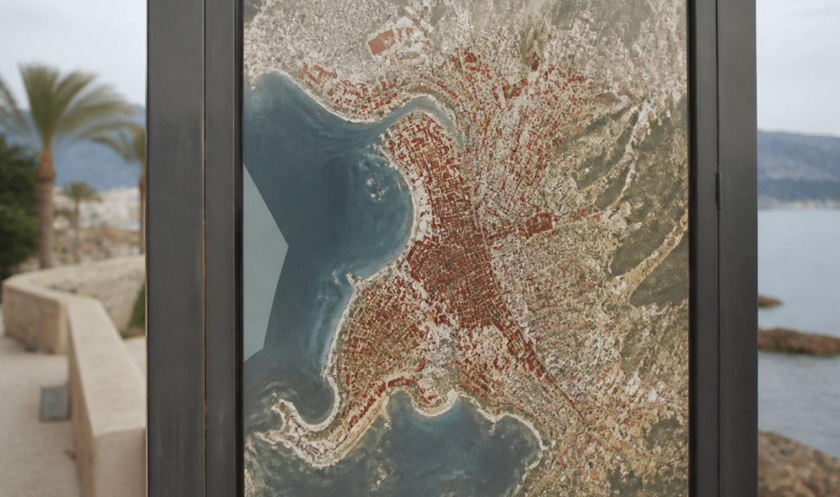 Carte d'Ajaccio affichant densité population urbaine concentrée