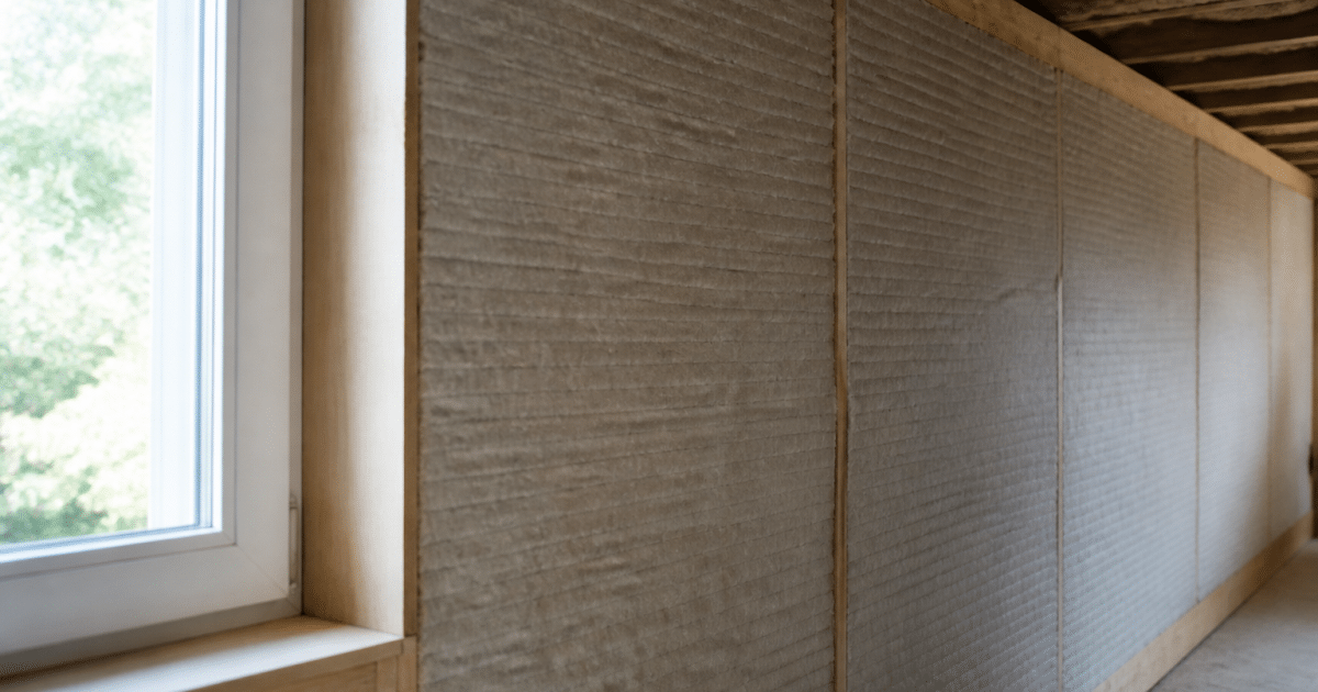Isolant thermique applique contre paroi verticale interieure maison
